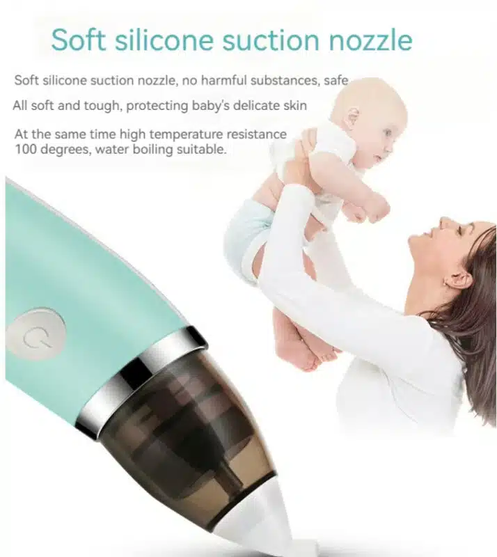 Electric Baby Nasal Aspirator with Adjustable Suction for Comfortable Cleaning