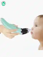 Baby Nasal Aspirator with Soft Silicone Tip, Adjustable Suction, and Built-in Music & Light for Safe and Easy Baby Nose Cleaning