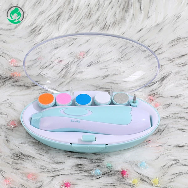 Nail polisher soft spinning head with light effect