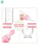 Silicone Squeeze Spoon for Baby Food Feeding