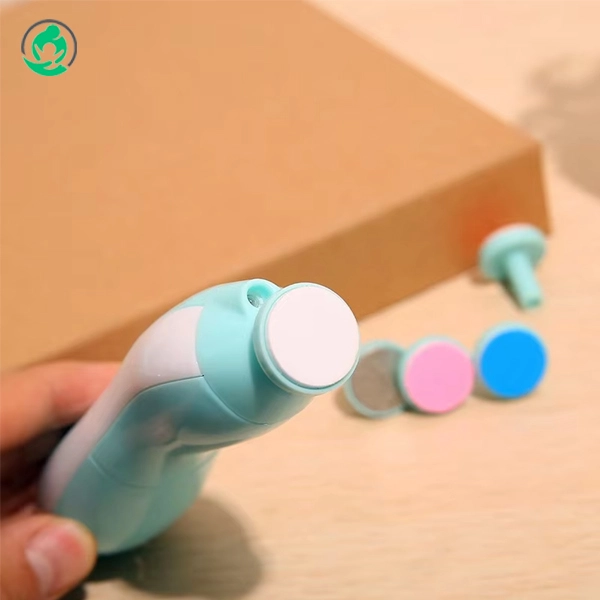 Baby Nail Polisher in hand showing ergonomic design